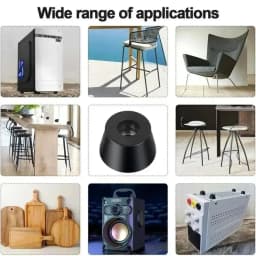 Pad Protection Rubber Rubber Feet Round Fine Grips Bumper Pad Anti-Slip Non Slip Pads Table Chair Use