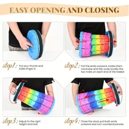 Outdoor Portable Rainbow Folding Chair - Adjustable Bench - Fishing Chair - Train Extendable Stool Outdoor Chair Folding Chair