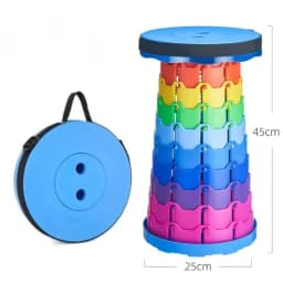 Outdoor Portable Rainbow Folding Chair - Adjustable Bench - Fishing Chair - Train Extendable Stool Outdoor Chair Folding Chair
