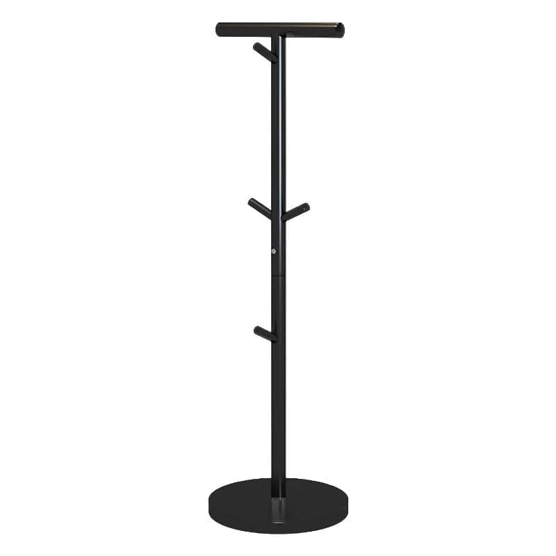 Freestanding Metal Coat Rack Heavy Duty Backpack Holder Floor Garment Hat Umbrella Organizer for Entryway Bedroom