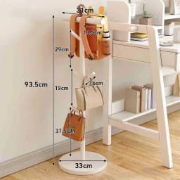 Freestanding Metal Coat Rack Heavy Duty Backpack Holder Floor Garment Hat Umbrella Organizer for Entryway Bedroom