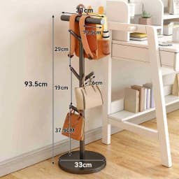 Freestanding Metal Coat Rack Heavy Duty Backpack Holder Floor Garment Hat Umbrella Organizer for Entryway Bedroom