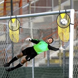 Football Soccer Shooting Target Net, For Precision Training, Easy to Attach and Detach to The Goal, Outdoor Practice Training