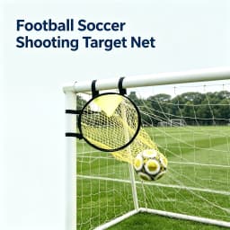Football Soccer Shooting Target Net, For Precision Training, Easy to Attach and Detach to The Goal, Outdoor Practice Training