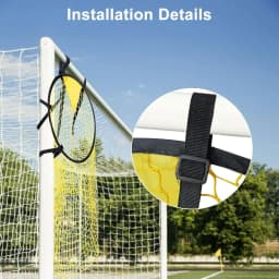 Football Soccer Shooting Target Net, For Precision Training, Easy to Attach and Detach to The Goal, Outdoor Practice Training