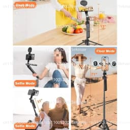 Video Blog Kit Face Tracking Tripod, Light Ray Microphone, Wireless Microphone, Remote Control