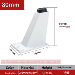 4 Pcs Adjustable Metal Furniture Leg Sofa Bed TV Cabinet Legs Furniture Feet Thick Aluminum Alloy Table Cabinets Feets