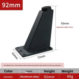 4 Pcs Adjustable Metal Furniture Leg Sofa Bed TV Cabinet Legs Furniture Feet Thick Aluminum Alloy Table Cabinets Feets