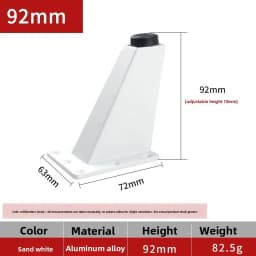 4 Pcs Adjustable Metal Furniture Leg Sofa Bed TV Cabinet Legs Furniture Feet Thick Aluminum Alloy Table Cabinets Feets