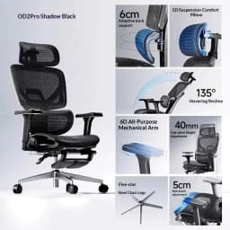 Office Mesh Chair Ergonomic Executive Computer Gaming Furniture Modern Swivel Rolling Adjustable Silla Gaming Ergonomic Chair