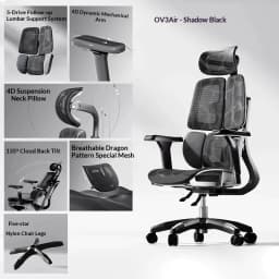 Office Mesh Chair Ergonomic Executive Computer Gaming Furniture Modern Swivel Rolling Adjustable Silla Gaming Ergonomic Chair
