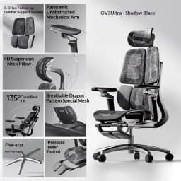 Office Mesh Chair Ergonomic Executive Computer Gaming Furniture Modern Swivel Rolling Adjustable Silla Gaming Ergonomic Chair