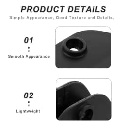 Black Plastic Roma Umbrella Bracket Heavy Duty Weather Resistant Outdoor Patio Garden Balcony Parasol Stand Replacement Part