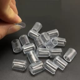 2.5/3/3.5/4/5/6/7/8/10mm PVC Round End Cap Cover Screw Thread Hook Cover Soft Plastic Caps Coat Hanger Anti Protective Sleeve