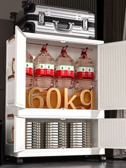 Installation Free Baby Wardrobe Foldableing Storage Cabinet Multi Layer Children's Small Wardrobe Home Clothes Storage Box Stora