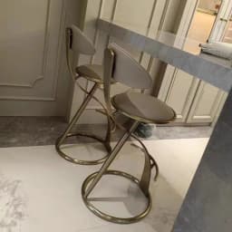 Luxury High-End Metal Dining Chair Modern Simple Home Bar Cafe Front Desk Chair Light Leisure Furniture for Office