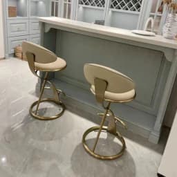 Luxury High-End Metal Dining Chair Modern Simple Home Bar Cafe Front Desk Chair Light Leisure Furniture for Office