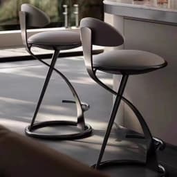 Luxury High-End Metal Dining Chair Modern Simple Home Bar Cafe Front Desk Chair Light Leisure Furniture for Office
