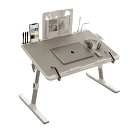 Foldable and Adjustable Bed with Small Table Dormitory Study Desk Laptop Desk Children's Reading Desk