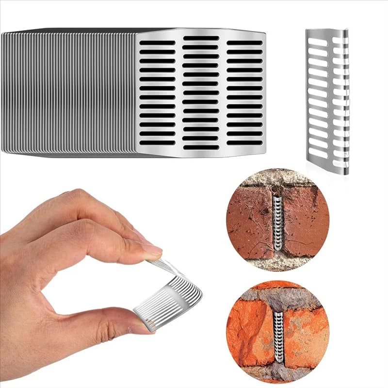 AT63-For Wall Weep Hole Insert Covers 20 Pcs 2.75" X 2.8" Stainless Steel For Bricks Stops And Keeps Out