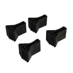 4/6Pcs Rubber Ladder Foot Pads For Folding Telescopic Ladders Anti-Slip Leg Covers With Enhanced Stability And Floor Protection