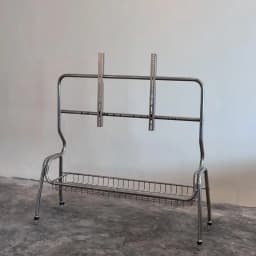 Home Nordic TV Stands Multifunctional Stainless Steel Rolling TV Stand with Storage for Various Spaces Living Room Furniture