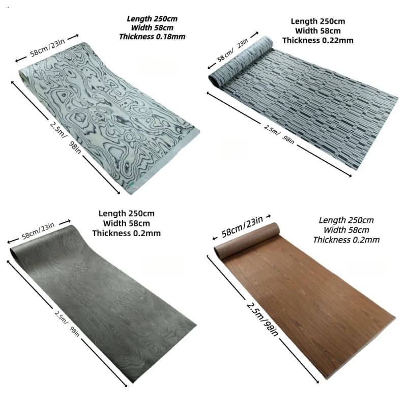 DIY High-EndTech Wood Veneer :for Wooden Refurbished Furniture Door Coffee Table Speaker Wall Panels Interior Home Decor