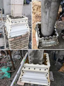 Roman Column Head Mold Gate Villa Wall Square Head Cap Cement Column Cap Square Decoration Press