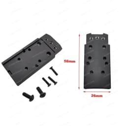 Universal Metal Adapter Base Plate For Sig Sauer P320 M17 M18 P320 XFull XCompact P320-XTEN RMR Doctor Noblex Ade Frenzy Sight