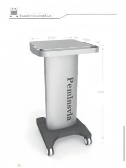 Professional Medical Trolley With Silent Wheels Portable Mobile Ultrasound Dental Rolling Cart Equipment Storage For Spa Salon