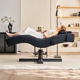 Japanese Head Spa Massage Table With Water Basin For Salon Hair Rinsing And Facial Hydrotherapy Beauty Treatment