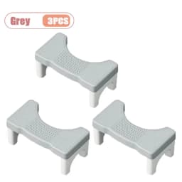 Home Bathroom Toilet Stool Thickened Footrest Squatting Aid Foot Step for Adults Kids and Pregnant Women Comfort Support