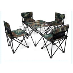 Outdoor Folding Table And Chair Set Portable Picnic Table And Chairs 5pcs/ Set Field Folding Table And Chairs