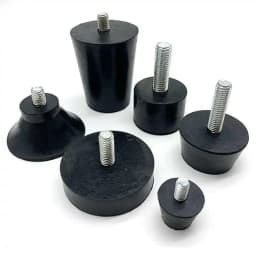 2-20Pcs Rubber Adjustable Feet Pad M6 M8 M10 With Screw Table Chair Balck Leveling Foot Pad Furniture Leg Anti-shock Protection