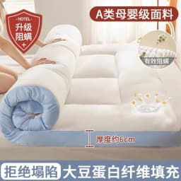 Tatami Floor Mat Soft Comfortable Soy Fiber Mattress Student Dormitory Single Mat Household Thicken Warm Double Bed Mattresses