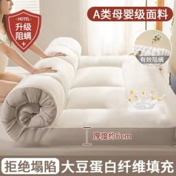 Tatami Floor Mat Soft Comfortable Soy Fiber Mattress Student Dormitory Single Mat Household Thicken Warm Double Bed Mattresses