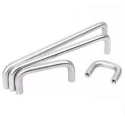 Stainless Steel U Type Door Handles Dresser Knobs Kitchen Cabinet Knobs Bolt Screw Handle Internal Thread Accessory