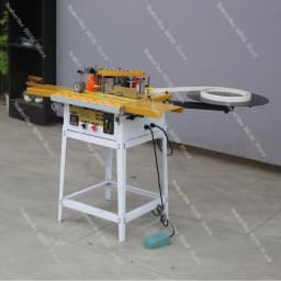 HF-40 compact small edge banding machine, home improvement portable edge banding machine, curved and straight dual-purpose