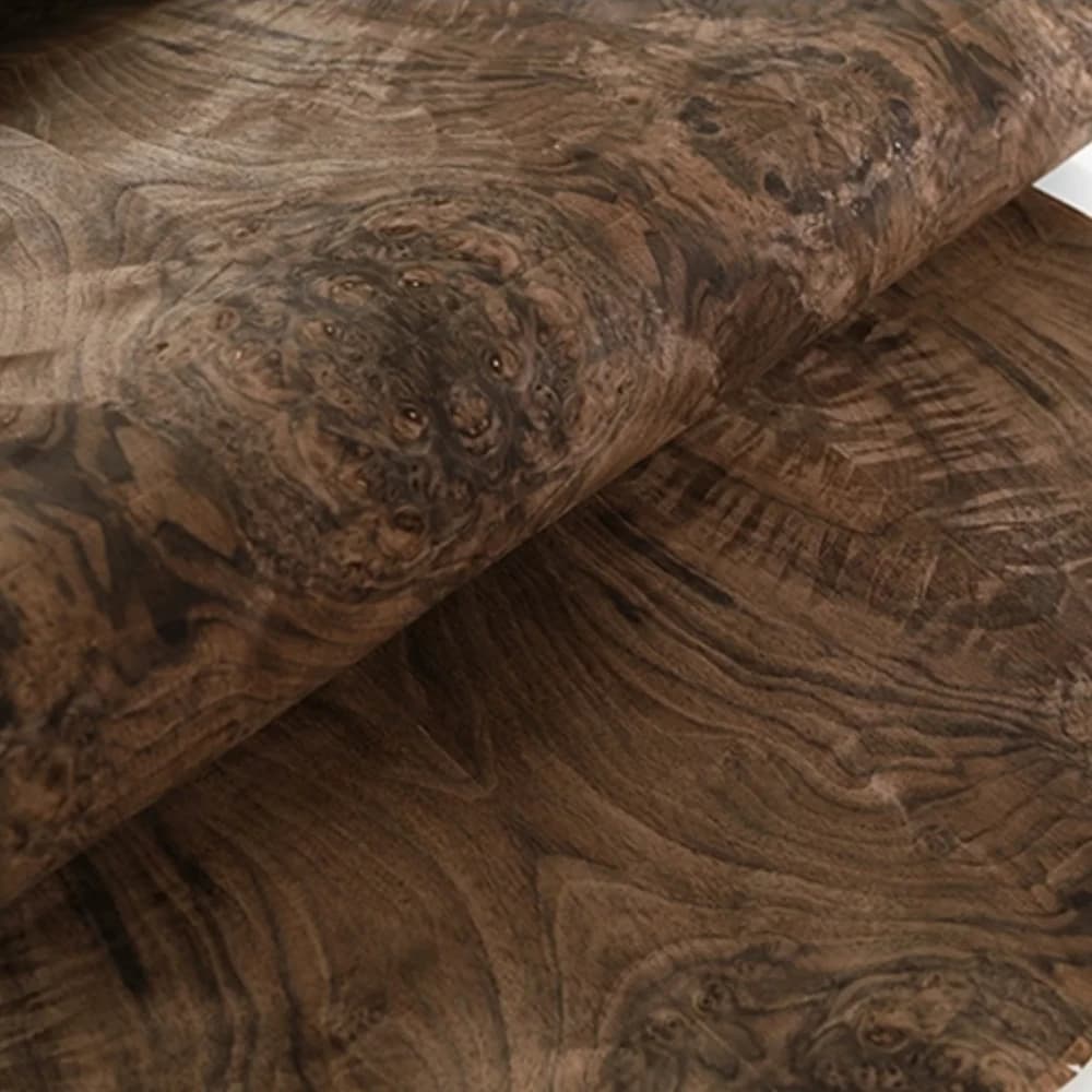 L:2.5meters Width:550mm T:0.25mm Sheets Guitar Skateboard Furniture Decoration Natural Black Walnut Burl Wood Veneer