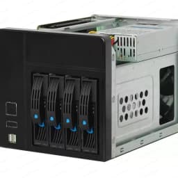 NAS-4 Cloud Storage Box, Personal Data Server for Remote Work & Home Office, Network Drive Enclosure