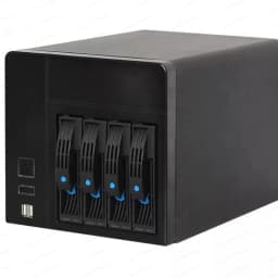 NAS-4 Cloud Storage Box, Personal Data Server for Remote Work & Home Office, Network Drive Enclosure