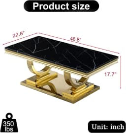 Modern Luxury MARBLE Tea Table Stainless Steel Center Coffee Table Sets for Home Villa Outdoor Bedroom