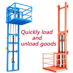 Professional Manufacturer Hydraulic Freight Lift Freight Lift Double Rail Freight Platform Lift