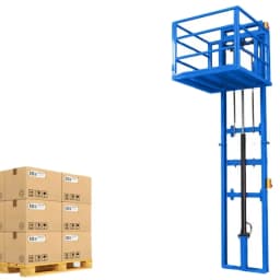 Professional Manufacturer Hydraulic Freight Lift Freight Lift Double Rail Freight Platform Lift