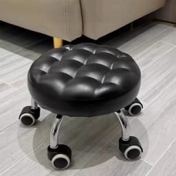Household Wheeled Floor-Cleaning Chairs, Wheeled Seam Sealing Stools, Low Stools, Rotating Nail and Pedicure Round Stools 스툴