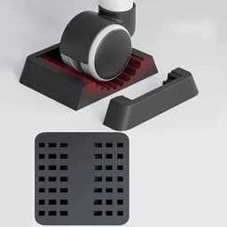 4pcs Office Chair Wheel Stopper Furniture Caster Hardwood Floor Protectors Anti Vibration Pad Chair Roller Feet Anti-slip Mat