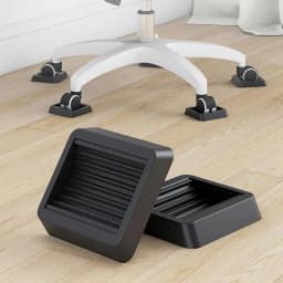4pcs Office Chair Wheel Stopper Furniture Caster Hardwood Floor Protectors Anti Vibration Pad Chair Roller Feet Anti-slip Mat