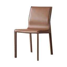 Minimalist Saddle Leather Dining Chair Home Backrest Restaurant Leather Chair High Sense Nordic Hotel Designer Simple Chair