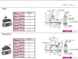 SL1-EK SL1-A SL1-B SL1-D SL1-H SL1-P New Original Limit Limited switch SL1-E SL1-B