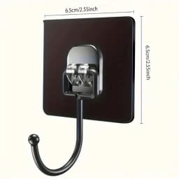 5-20 Pcs Self Adhesive Hooks Rotating Waterproof Strong Hook Holder Wall Door Storage Hanging Hooks Kitchen Bathroom Organizer